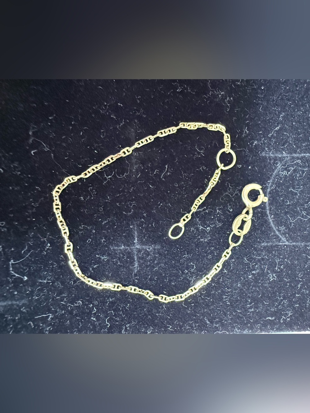 Authentic 18K Solid Italian Gold Petite/child Chain
Bracelet 5.5 Inch 0.83gm